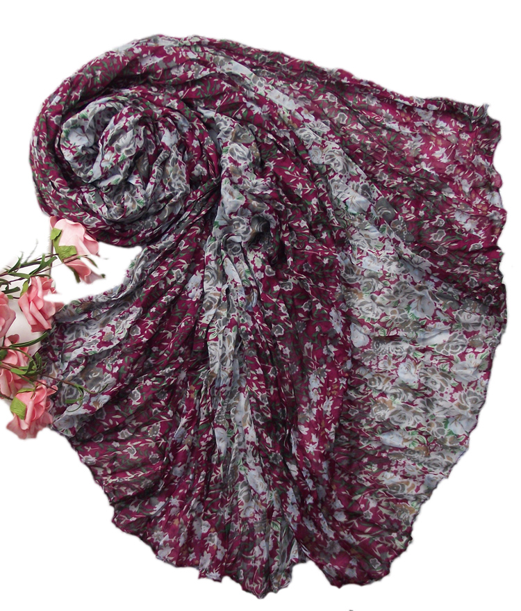 Viscose Flower Scarf