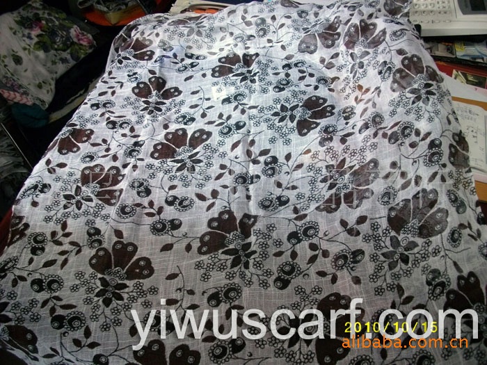 Pastoral linen scarves