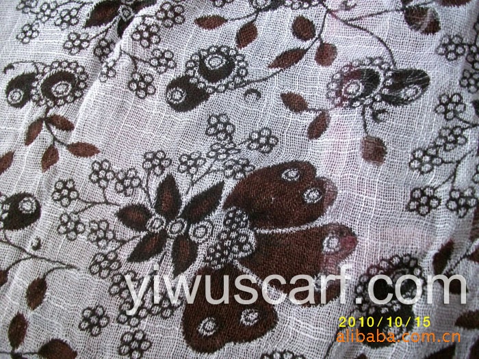 Pastoral linen scarves