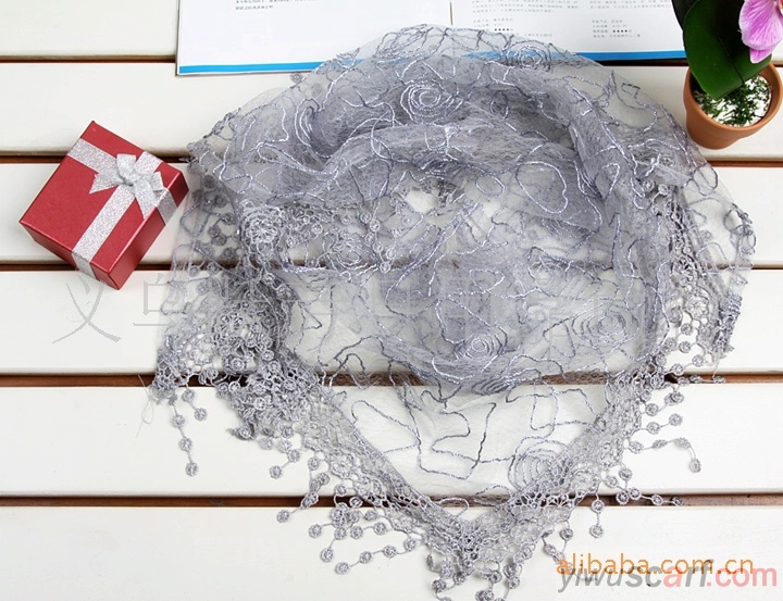 Lace Triangle Scarf