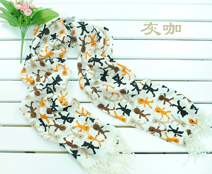 Cashmere Scarf Bear