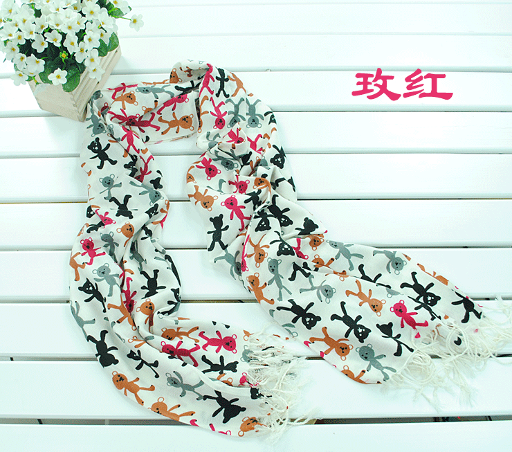 Cashmere Scarf Bear