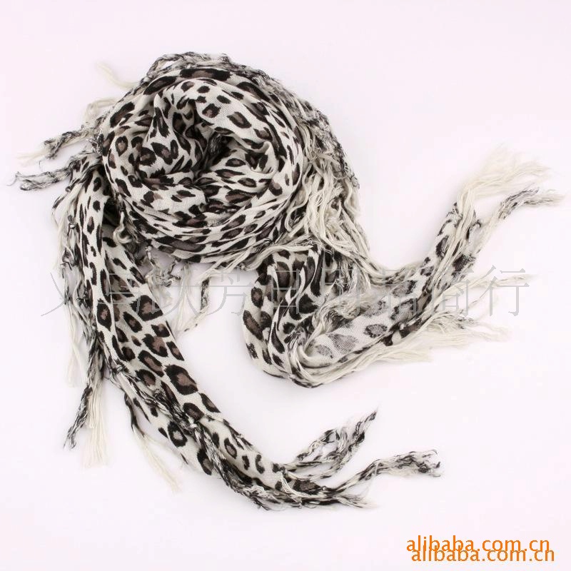 Wholesale Leopard Cotton Scarf