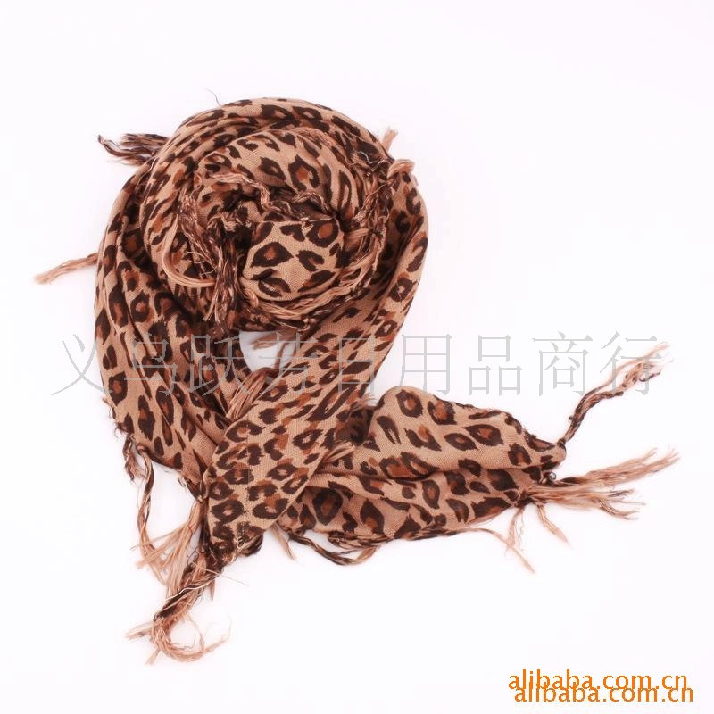 Wholesale Leopard Cotton Scarf
