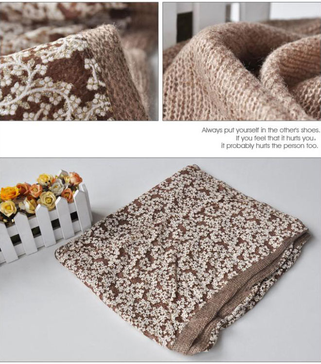 Mohair Lace Triangle Scarf