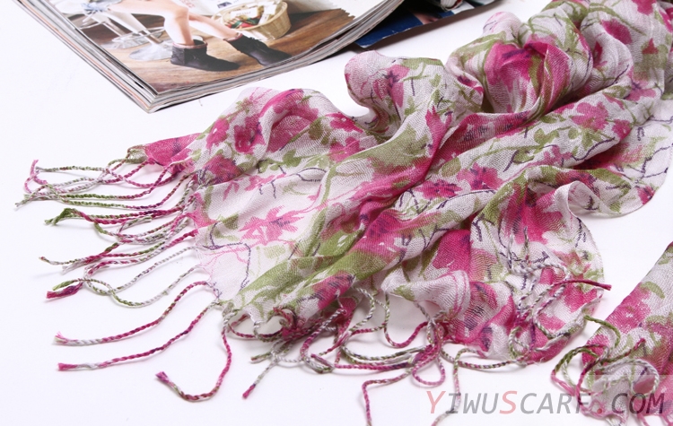Pastoral linen scarves wholesale