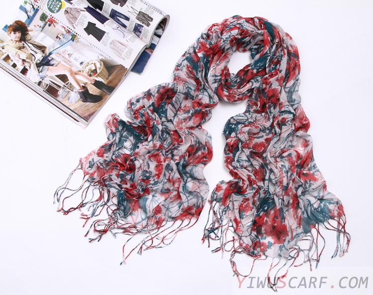 Pastoral linen scarves wholesale