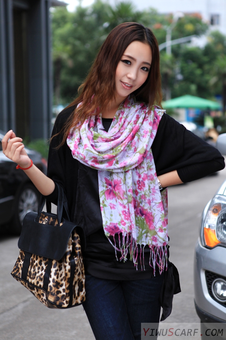 Pastoral linen scarves wholesale