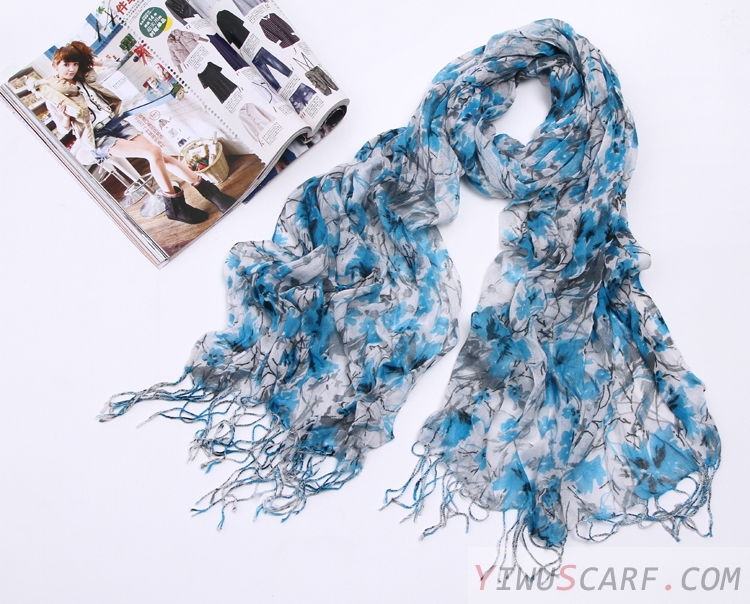 Pastoral linen scarves wholesale