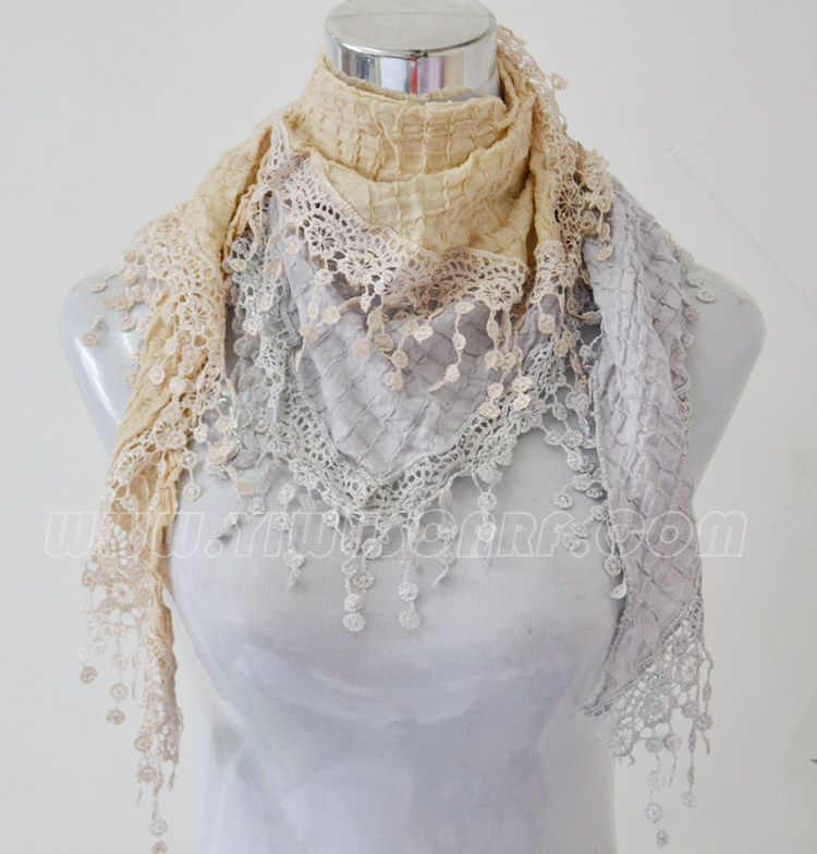 German cotton lace scarves
