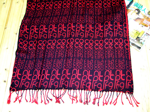 Danish letters Cotton Scarf