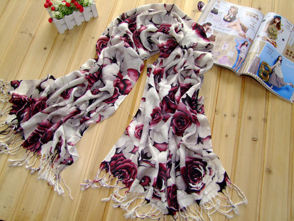 singapor rose scarf