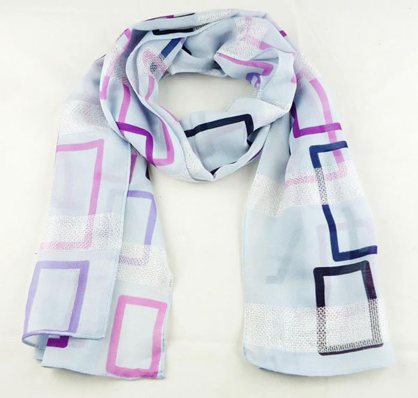 Italian plaid silk scarf