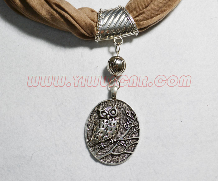 scarves with heart pendants