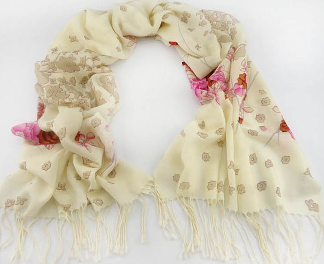 Mexico wool printed scarves 