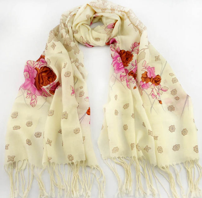 Mexico wool printed scarves 