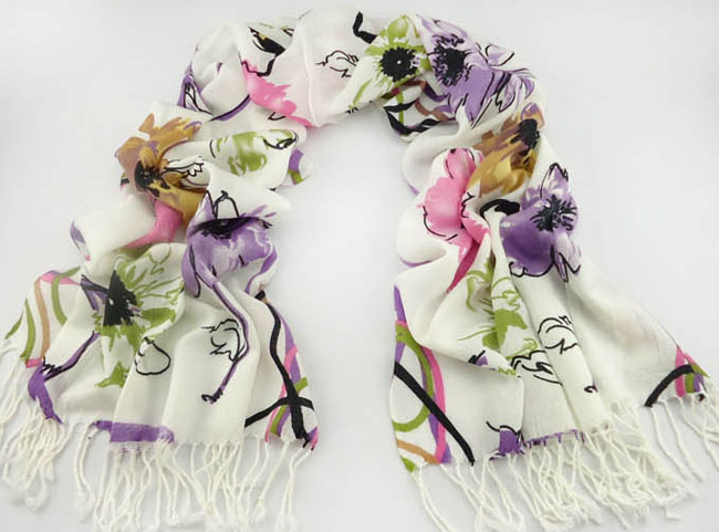 Vietnam printed cashmere scarves