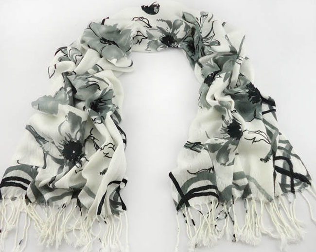 Vietnam printed cashmere scarves