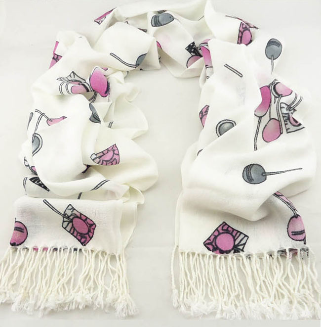 Russian printed cashmere scarves