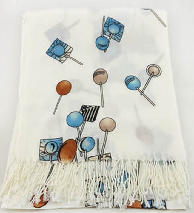 Russian printed cashmere scarves