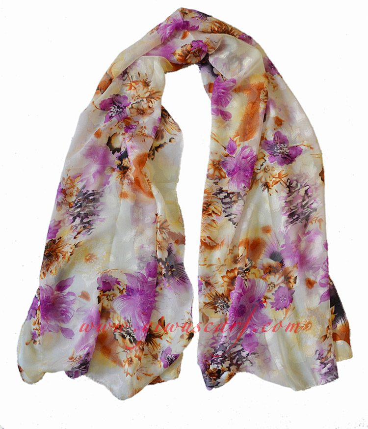 Silk chiffon scarf wholesale
