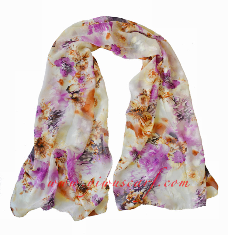 Silk chiffon scarf wholesale
