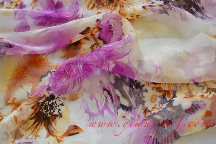 Silk chiffon scarf wholesale
