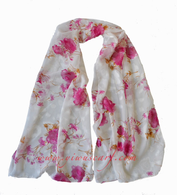 Silk chiffon scarf china