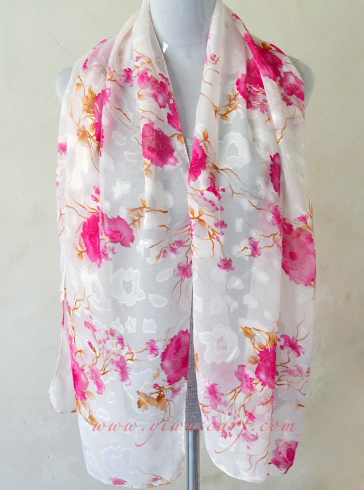 Silk chiffon scarf china