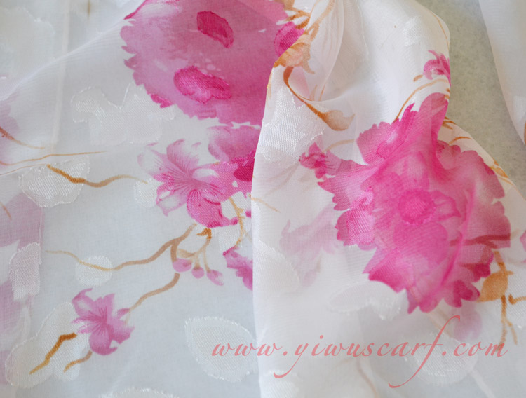 Silk chiffon scarf china