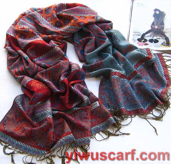 plaid cashmere scarf