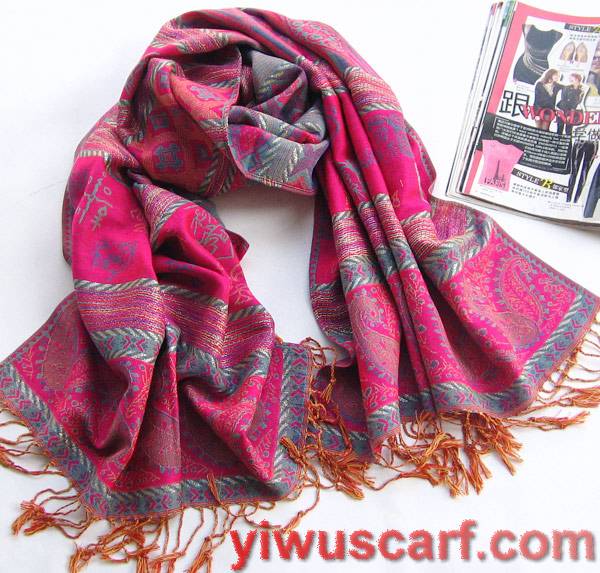 plaid cashmere scarf