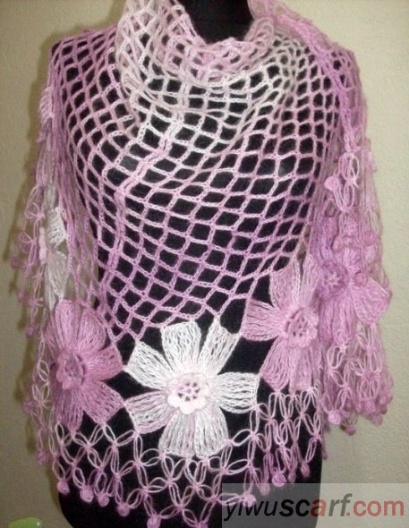 Singapore flower shawl