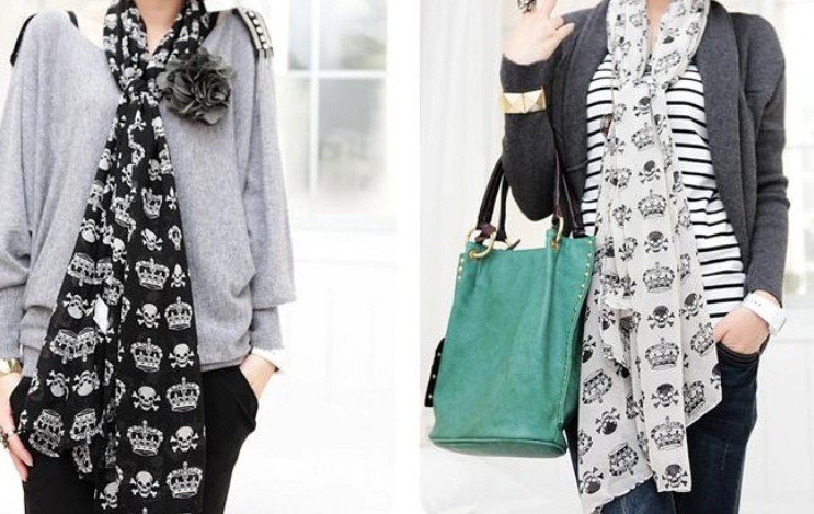 Silk scarves for women