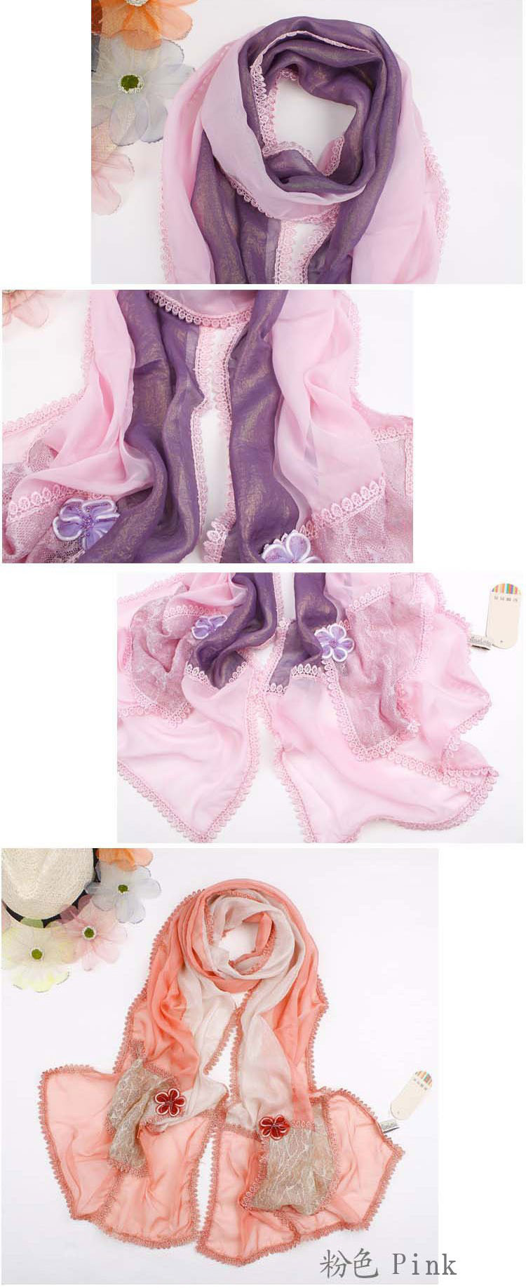 Fairy flowers scarves