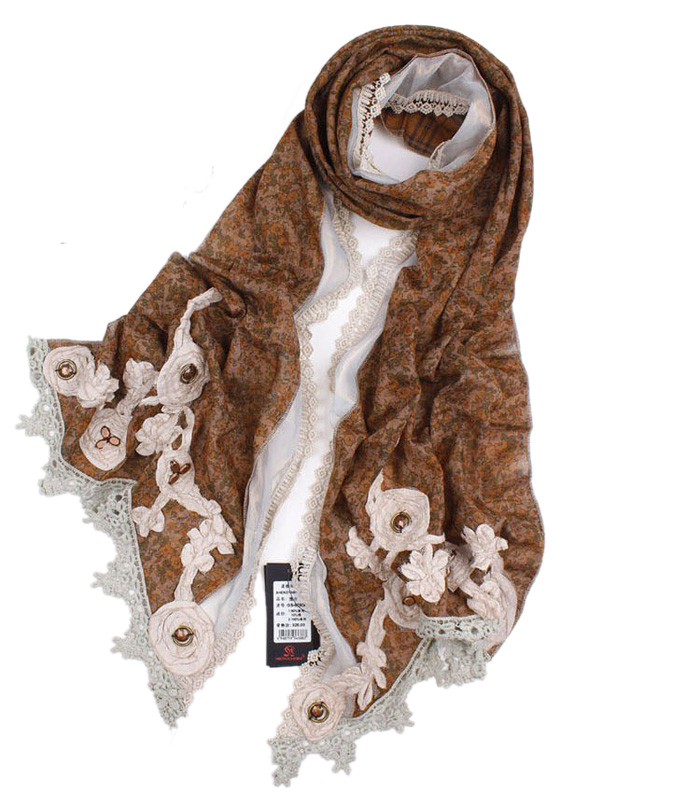 Hand Hollow lace scarves
