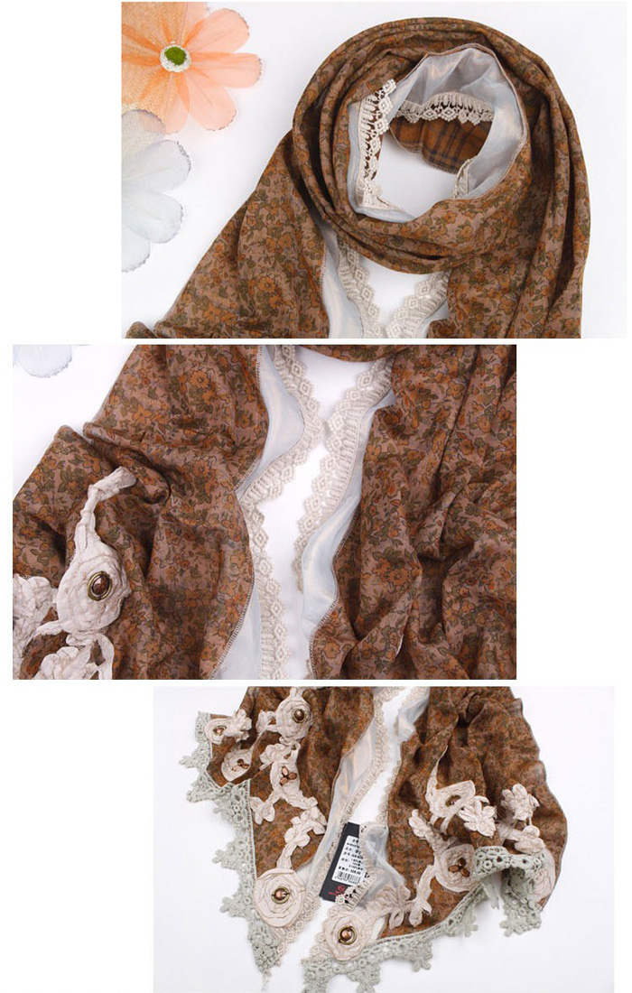 Hand Hollow lace scarves