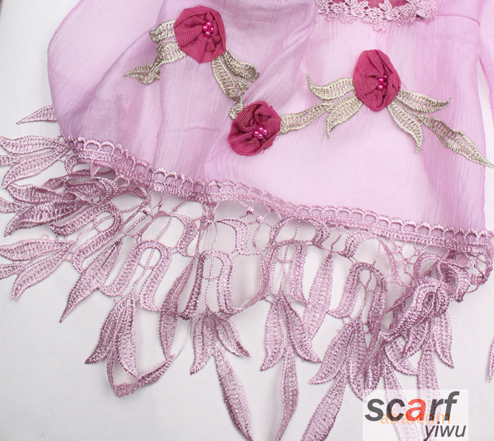 French Flower Garden Scarf