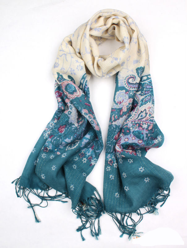 Wholesale gold wool scarf shawl