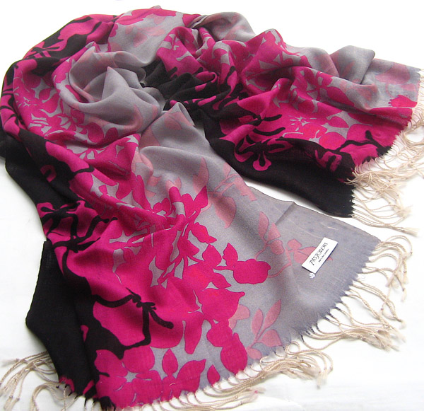 sheer woolen scarf