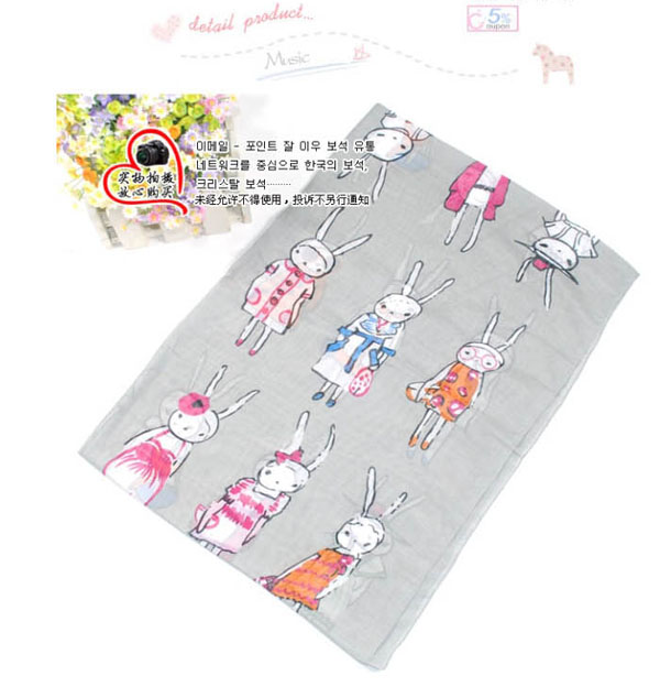 rabbit scarf