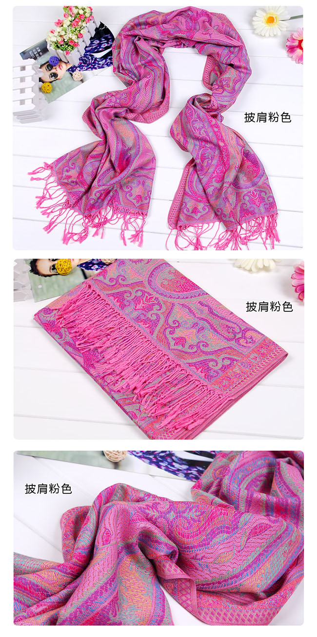 Chan luu scarf shawl cashew flowers