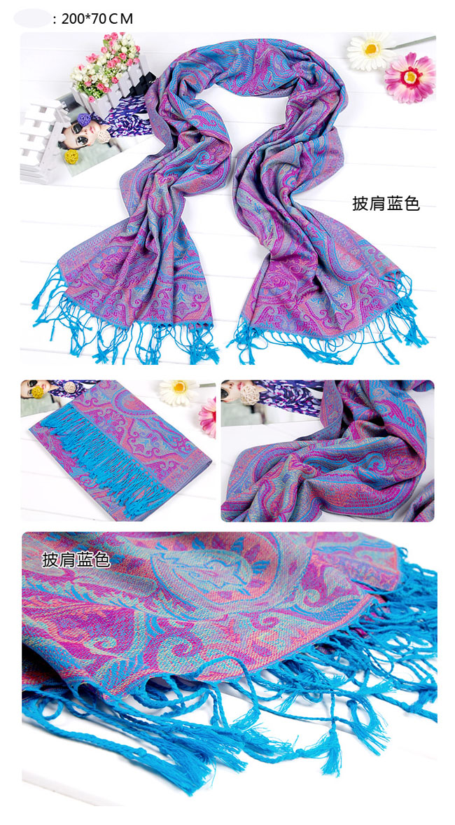 Chan luu scarf shawl cashew flowers