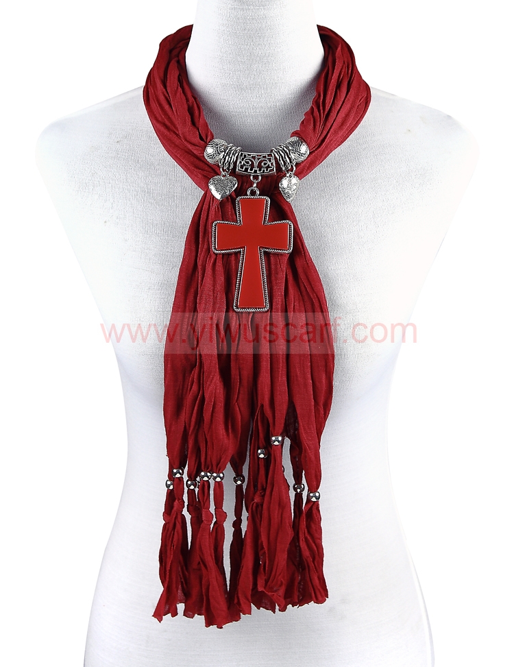 pendant jewelry scarves