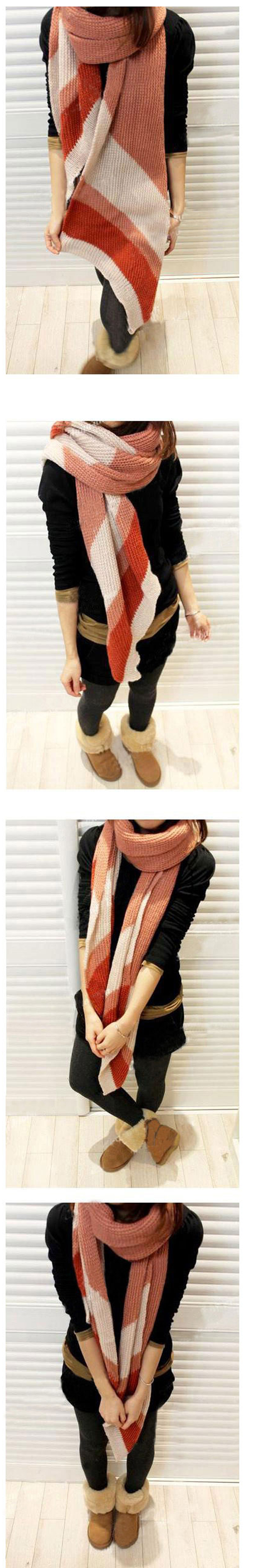 Knitting wool scarf, lovers scarf