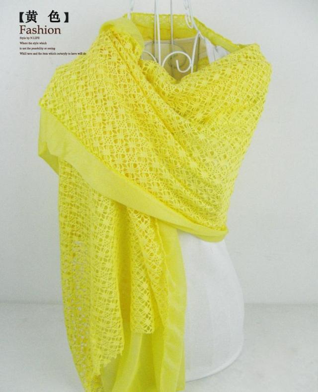 lace scarf two tone color scarf 