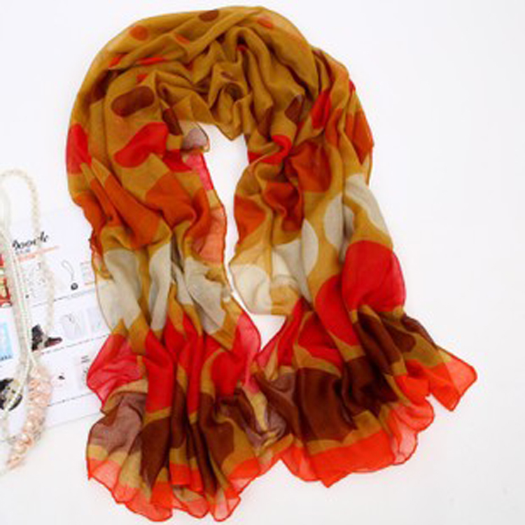 Denmark color dot scarf, head scarf