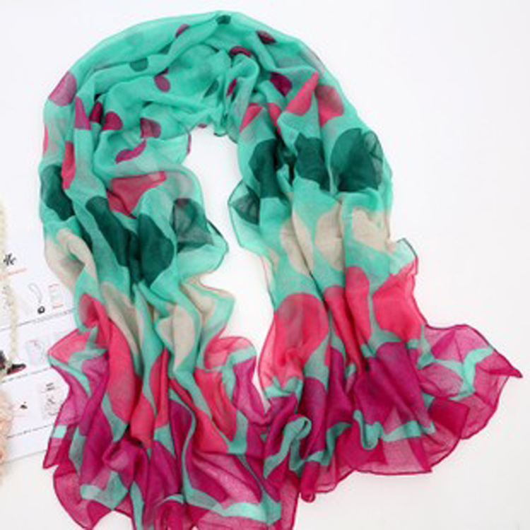 Denmark color dot scarf, head scarf
