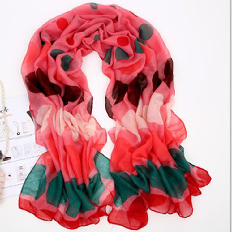 Denmark color dot scarf, head scarf