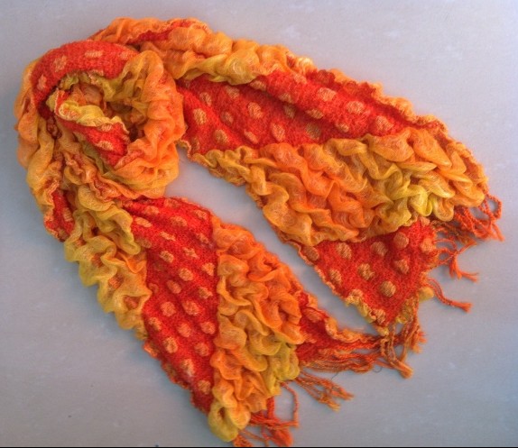 Winter color gas elastic scarf in UK